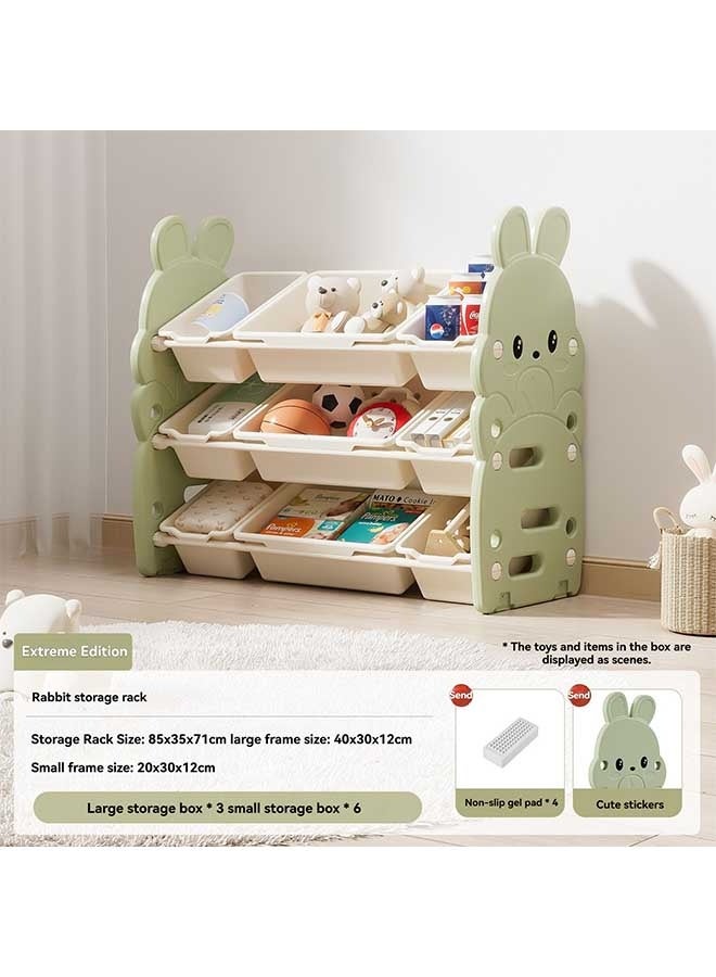 بيوينتي منظم تخزين لعبة ديلوكس للأطفال, صناديق لعبة تخزين للأطفال, منظم تخزين للأطفال الصغار, منظم صندوق لعبة - Image 2