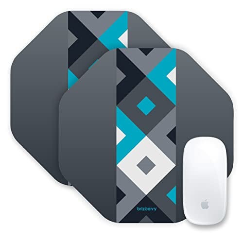 ARTBRIZ® Brizberry Pro-X2 Mouse Pad, Optimised for Speed and Precision, Premium Anti Skid Rubber Base, for Office Desktop Laptop PC Mac, 240 x 240 x 3mm (205O - Pack of 2) - Image 1