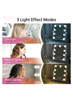 Generic Hollywood Vanity Mirror with Dimmable LED Bulbs 3 Color Modes and Touch Control  - Image 2