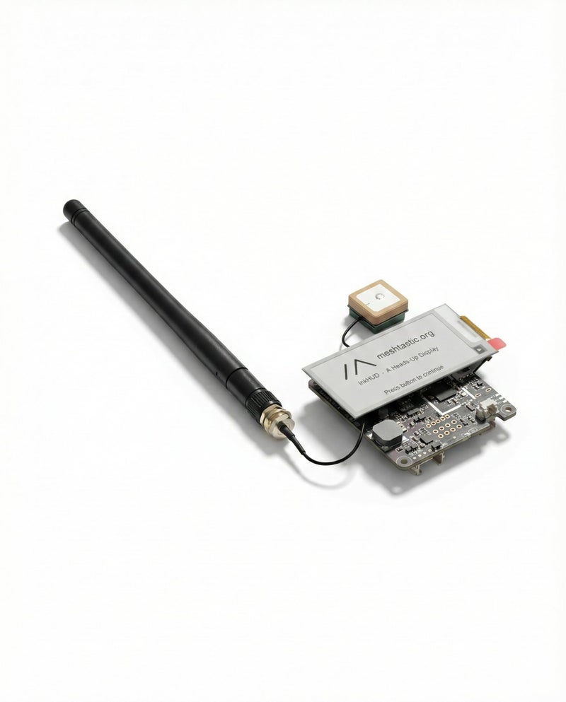 seeed studio Wio Tracker L1 E-Ink Meshtastic Node, nRF52840 SX1262 LoRa Development Board with L76K GPS, 2.13 E-Ink Display, Support Solar/Battery/Type-C, Compatible with Arduino for Off-Grid Mesh Messaging - Image 1