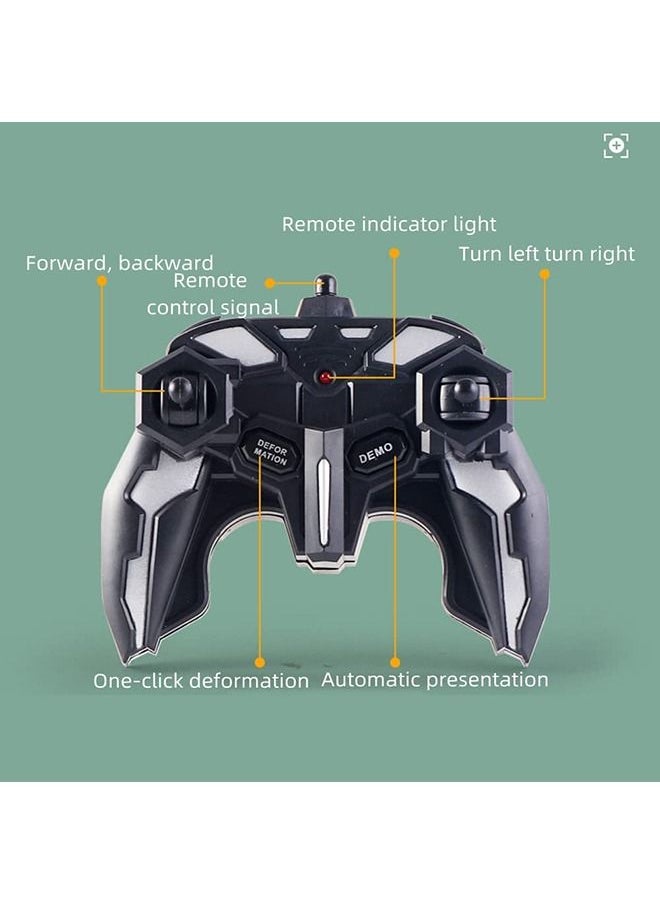YelaJoy - RC Cars Robot for Kids, Remote Control Car Robot Transformer Toy, Toys for Boys Girls Age of 6,7,8-16 Year Old Gifts One Button Transforms into Robot with LED Light Intelligent Vehicle - Image 1