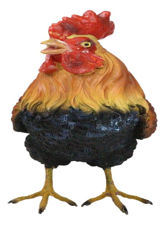 Ebros Gift Rustic Western Proud Country Chicken Rooster Figurine 8" Tall Chickens Roosters Kitchen Desktop Shelf Mantel Decorative Accent Sculpture in Vivid Colors - Image 4