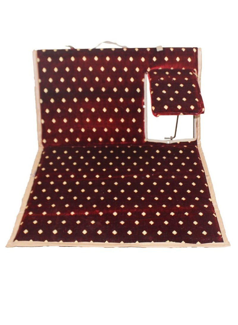 QUTOOB Traditional Arabic Foldable Floor Seating Chair With Armrest And Adjustable Backrest, Perfect For Trips, Camping, Picnics, Gatherings, And Outdoor Enjoyment - Portable and Comfortable Camping Chair - Image 3