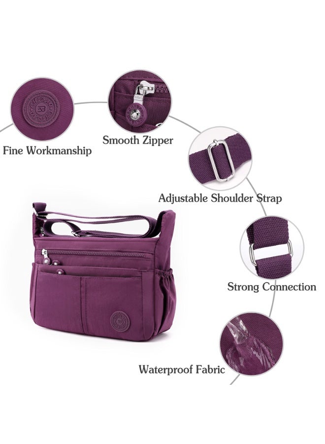 Women's Lightweight Waterproof Nylon Shoulder Bag Crossbody Sling Bag - Image 3