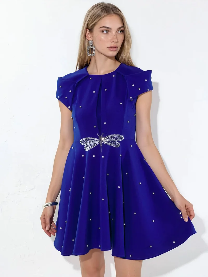 جينيفر Women's A-line Mini Dress With Sequins