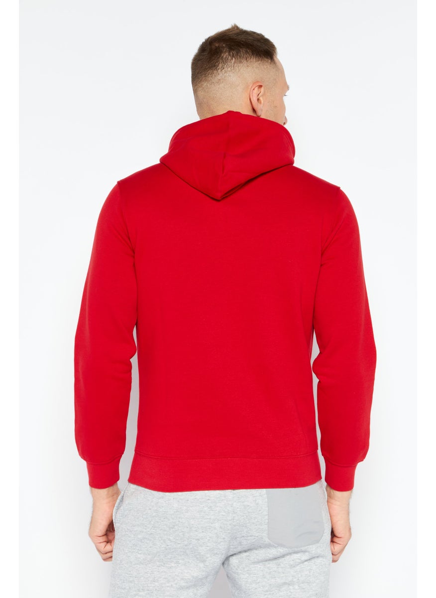 Champion - Men Sportswear Fit Long Sleeves Running Sweatshirt, Red - Image 1