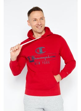 Men Sportswear Fit Long Sleeves Running Sweatshirt, Red