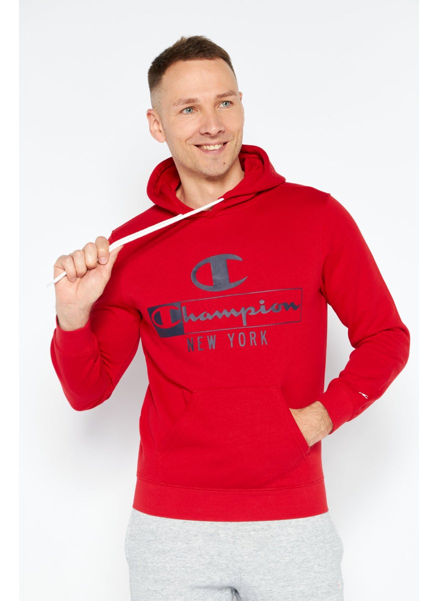 Champion - Men Sportswear Fit Long Sleeves Running Sweatshirt, Red - Image 1