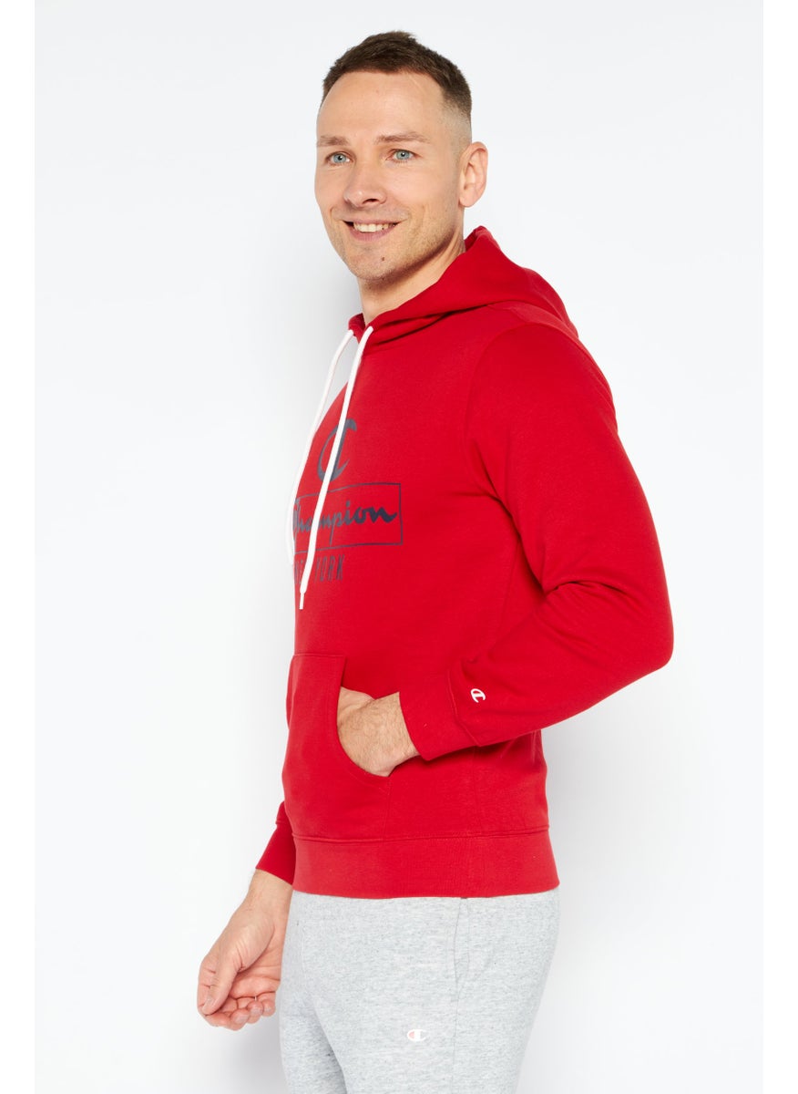Champion - Men Sportswear Fit Long Sleeves Running Sweatshirt, Red - Image 1
