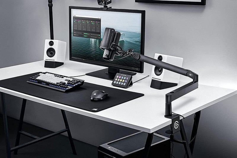 Elgato Wave Mic Arm LP - Premium Low Profile Microphone Arm with Cable Management Channels, Desk Clamp, Versatile Mounting, and Fully Adjustable – For Podcasting, Streaming, Gaming, and Home Office - Image 2