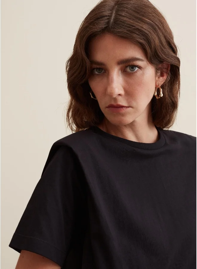 Ovs Ovs Boxy-Fit T-Shirt In Shoulder Straps