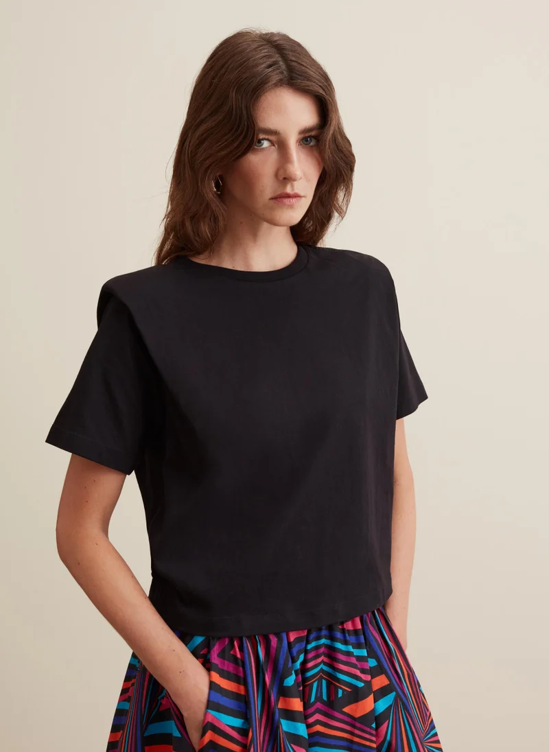 او في اس Ovs Boxy-Fit T-Shirt In Shoulder Straps