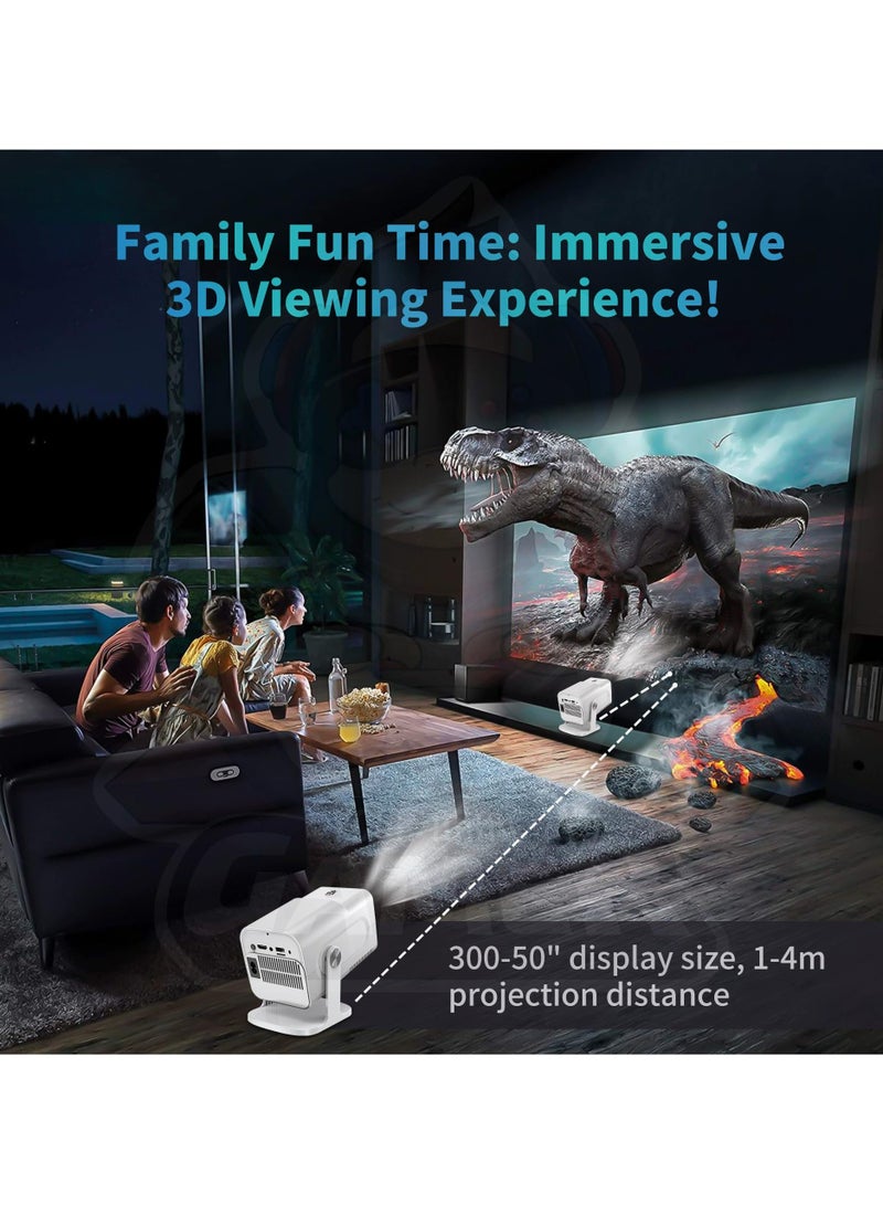 Topleo HCS350 Pro Projector and game,Retro 4K Smart Game Projector 1280*1080P Built-in 30000 Games,Portable video game with 2 Wireless Controllers,5G WiFi Bluetooth,HDMI,Android 12,home theater,office - Image 5