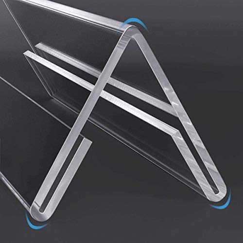 Shuban Clear Acrylic Desk Name Plate Holder – 10 Pack 2-Sided 10 Inch x 02 Inch V-Shaped Display Stand for Name Plates, Table Place Cards, Signs & Labels – Reusable for Office, Business, Weddings, Restaurants & Schools - Image 5