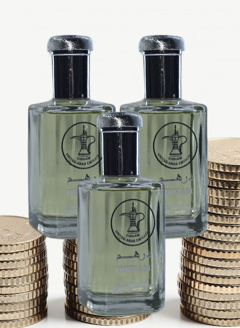 Dirham 3 Pieces Dirham Perfume EDT 100Ml - Image 1