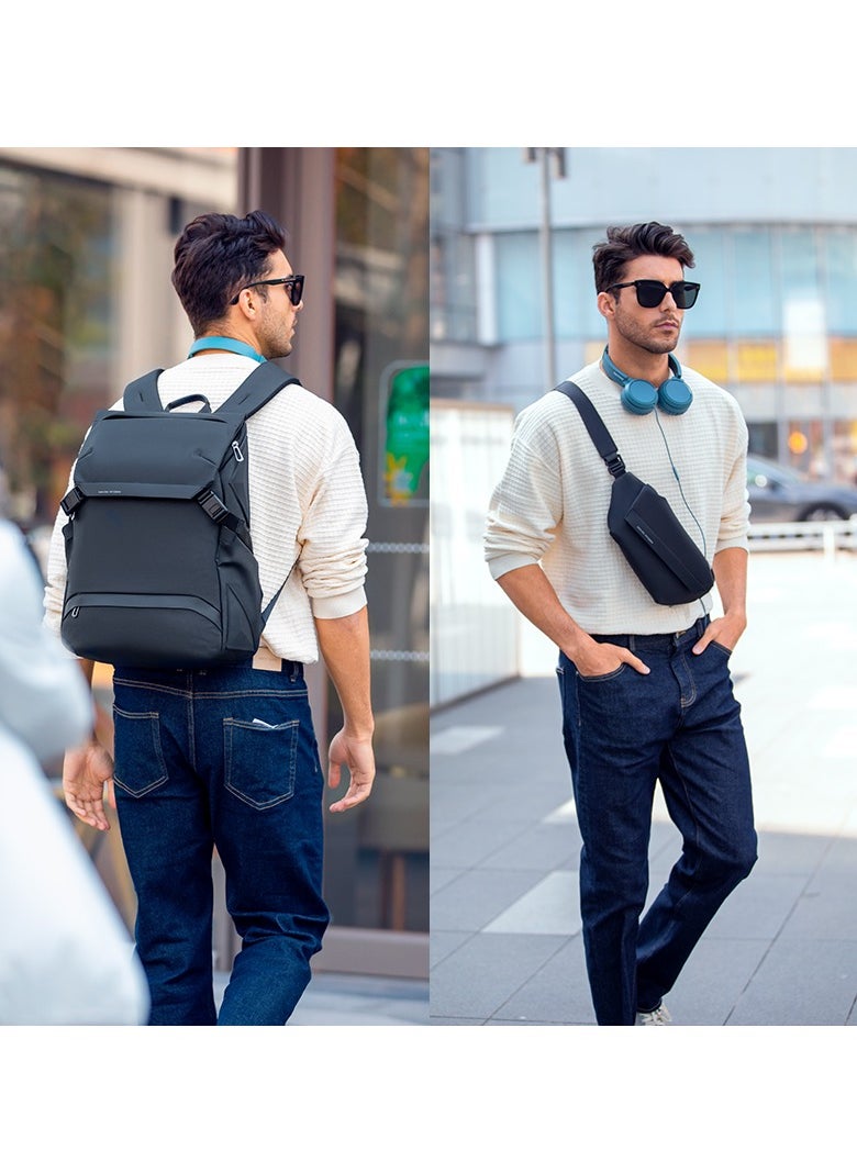 MARK RYDEN - MARK RYDEN 2859 Backpack and Shoulder Bag Combo with a lot of style and great practicality. Perfect for short and business trips. - Image 1
