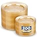 WDF 200PCS Gold Plastic Plates Gold Glitter Plastic Plates Heavy Duty Gold Glitter Disposable Plates Include 100 Dinner Plates 10 and 100 Dessert Plate 7 for Party Wedding Valentines Day - Image 1