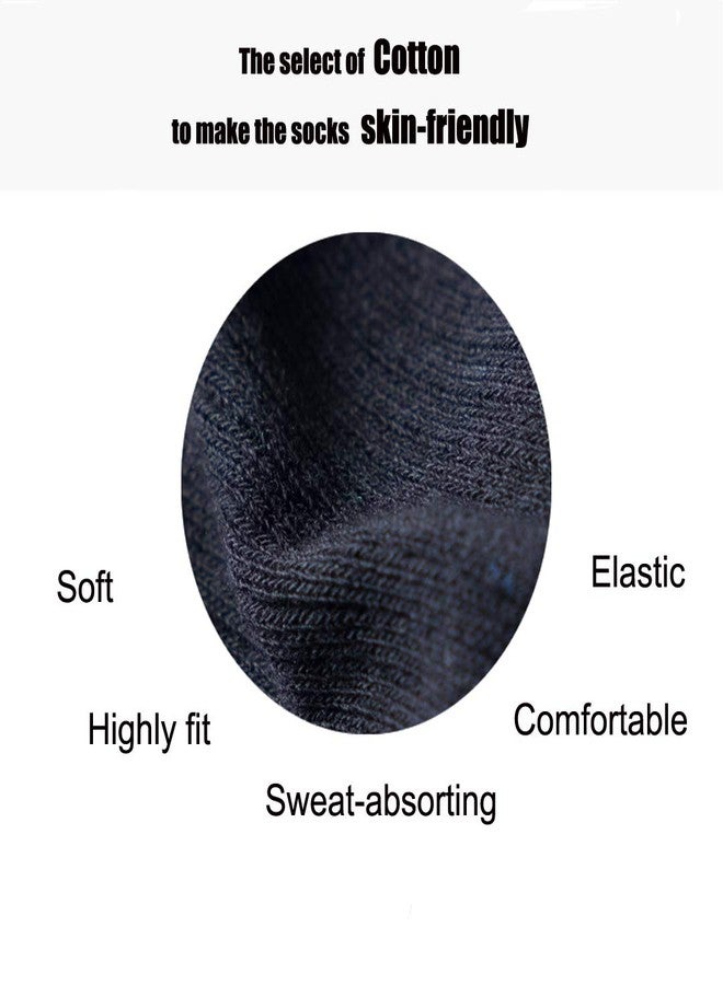 Smithking Quality Hygroscopic Comfy Breathable 100% Cotton Socks for Men & Women black 6 pack - Image 4