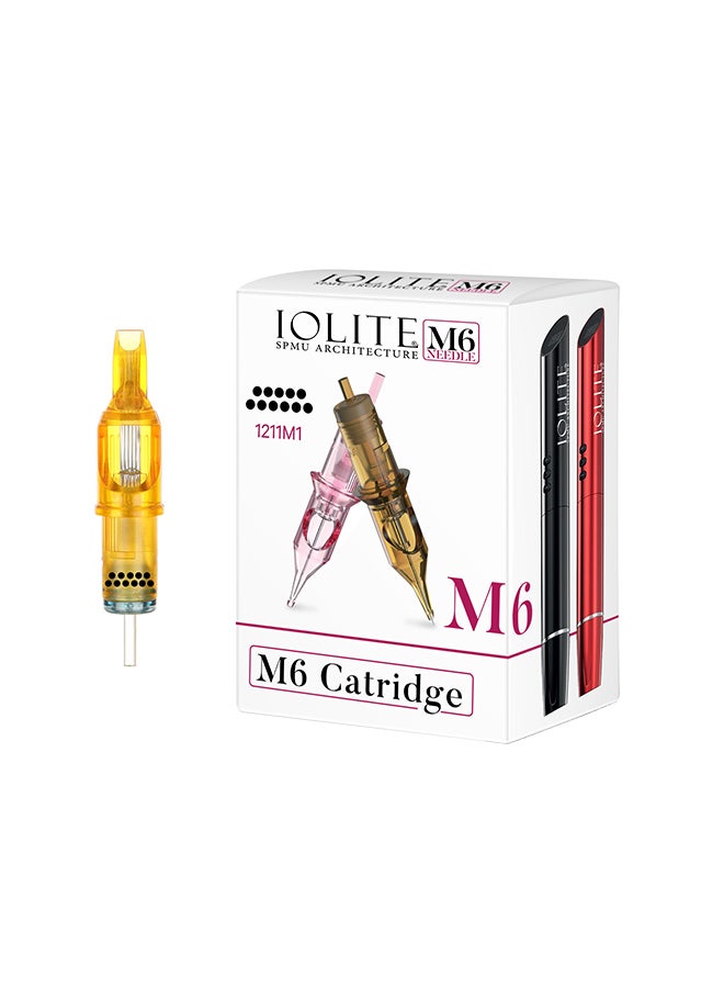 IOLITE 10 قطع من إبر خرطوشة الوشم، قلم SPMU Machine M6 للاستخدام مرة واحدة عالميًا - 1211M1 - Image 1