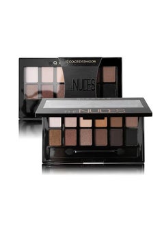 12 Colors The Nudes Eyeshadow ,Shimmer Matte Palette, Waterproof Brown Eyeshadow Series, Matt Powder Pressed Eye Pallet