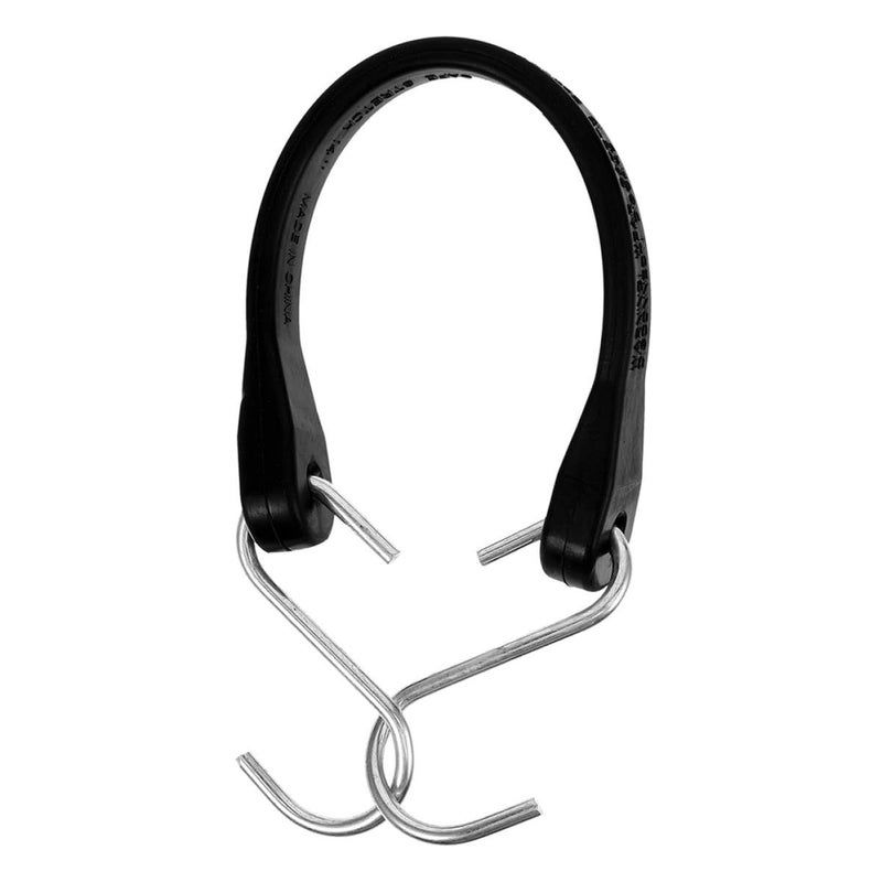 Heavy Duty 27 Inch Elastic Bungee Cord With Dual Metal Hooks And Rubber Tarp Tie Down Strap For Truck Trailer Cargo Securing Outdoor Use - Image 2