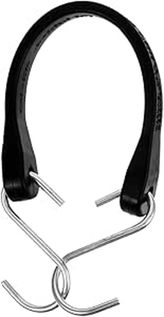 Heavy Duty 27 Inch Elastic Bungee Cord With Dual Metal Hooks And Rubber Tarp Tie Down Strap For Truck Trailer Cargo Securing Outdoor Use - Image 1