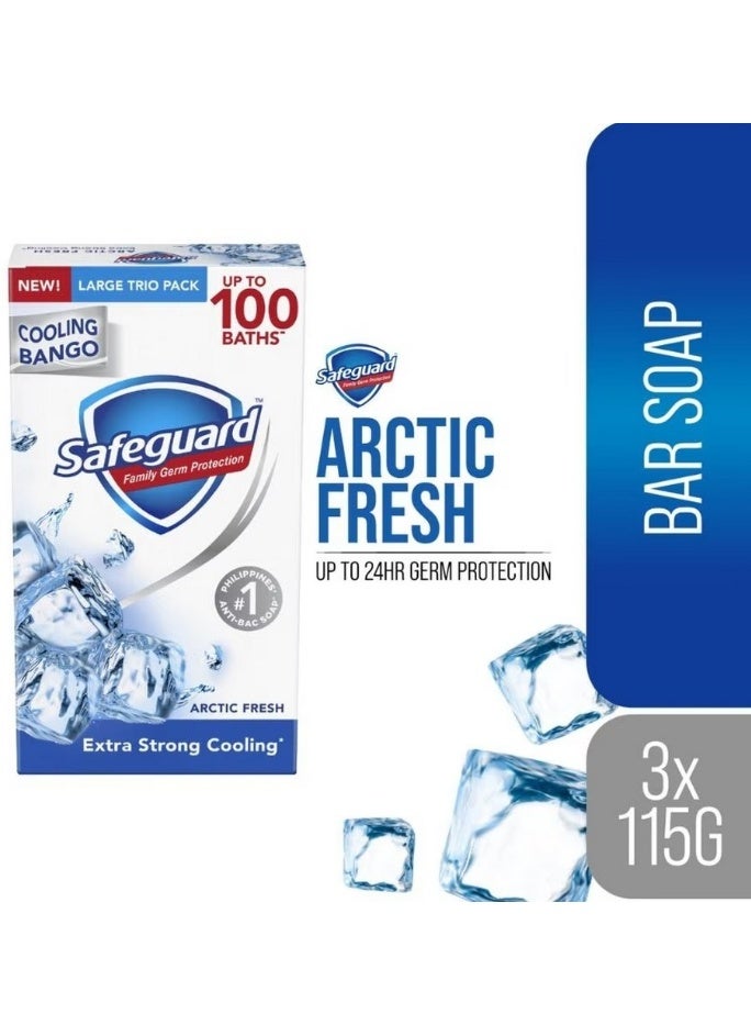 Safeguard Bar Soap Arctic Fresh Multipack 115G X 3 - Image 1