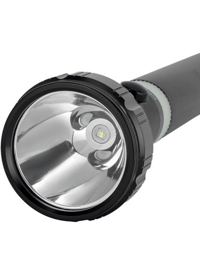 GEEPAS GEEPAS Rechargeable LED Flashlight - LED Torch with 2000 Meters Range, Portable Design & 4 Hours Working |Perfect for Camping Bicycle Hiking & Emergency 285mm Black/White GFL51031N  - Image 2