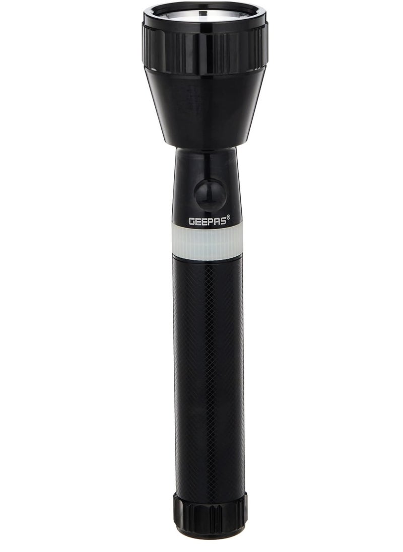 GEEPAS GEEPAS Rechargeable LED Flashlight - LED Torch with 2000 Meters Range, Portable Design & 4 Hours Working |Perfect for Camping Bicycle Hiking & Emergency 285mm Black/White GFL51031N  - Image 3