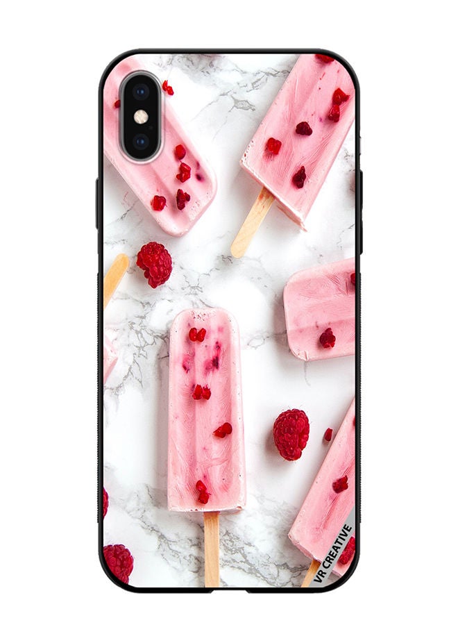 VR CREATIVE Protective Case Cover For Apple iPhone XS Max Gulabi Icecream Design Multicolour - Image 1