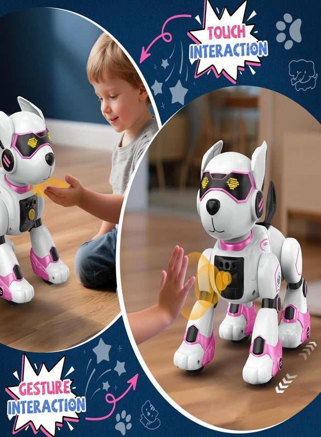Anysun Robot Dog for Kids, Remote Control Dog with Voice Touch Interaction and lmitation Show, Programmable Gesture Sensing Dog Robot, Singing, Dancing, Talking, Smart Stunt Robot Dog Toy Gift for Boys Girls - Image 4