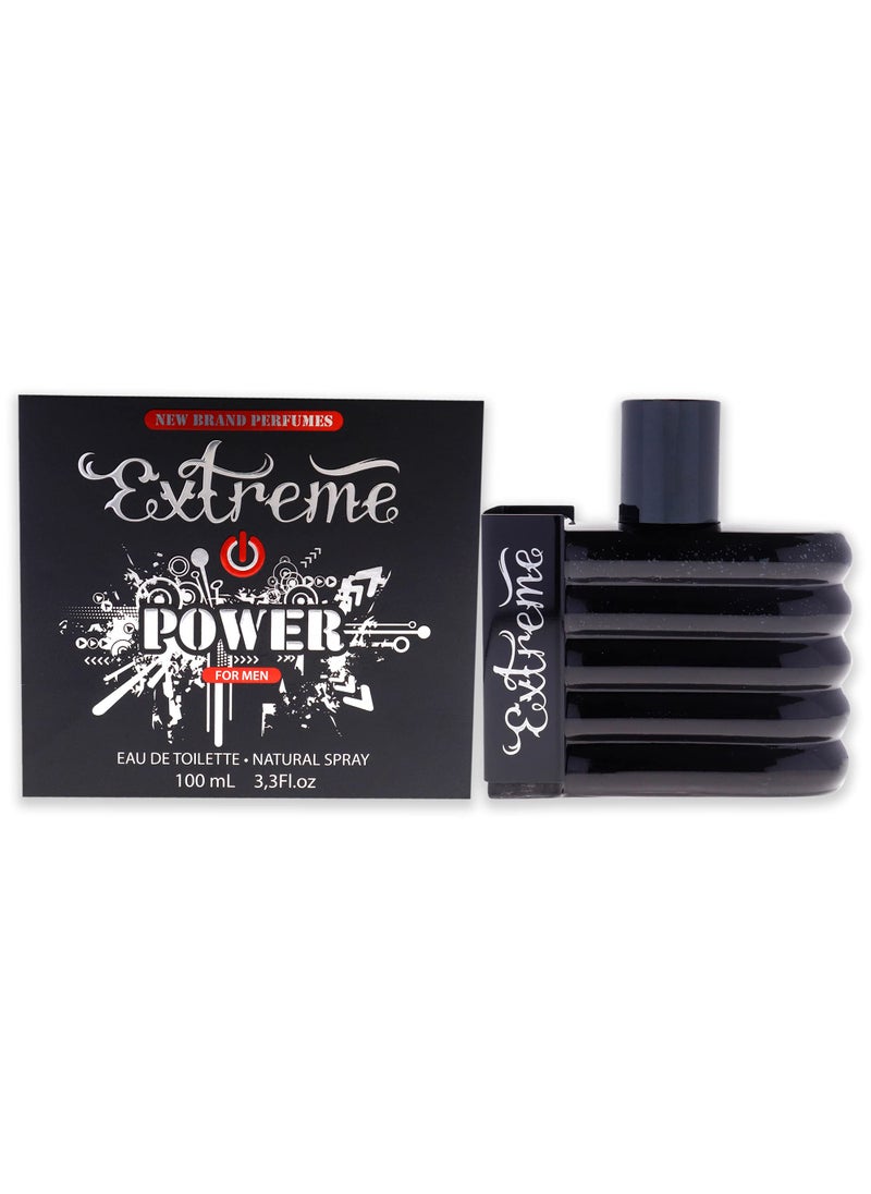 NEW BRAND - New Brand Extreme Power EDT Spray Men 3.3 oz - Image 1