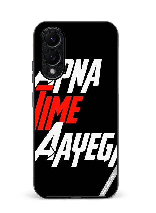VR CREATIVE Protective Case Cover For Samsung Galaxy S25 Edge Apna Time Ayega Design Multicolour
