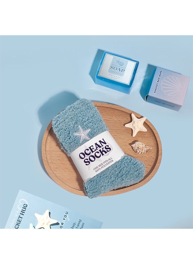 Beauenty Birthday Gifts for Women, Relaxing Spa Gift Basket Set, Unique Gift Ideas for Women, Birthday Gifts for Mom Sister Best Friend Wife, Coworker Teacher Nurse Gifts for Women（Ocean series） - Image 4