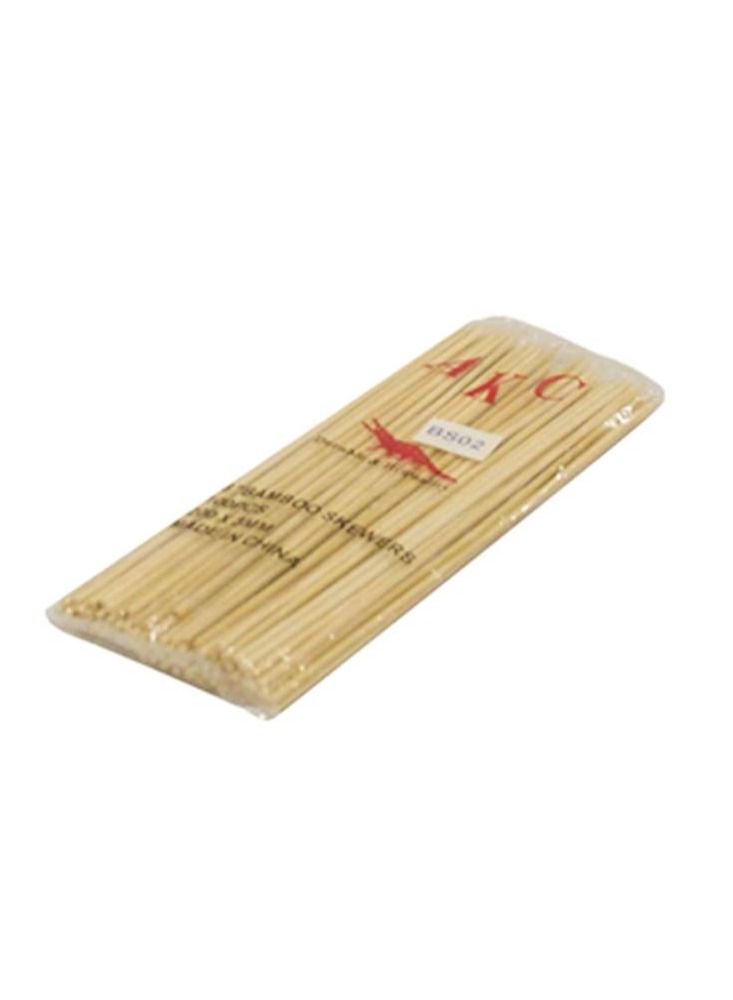 AKC | أسياخ الخيزران 8 بوصة × 3 مم | 100 قطعة