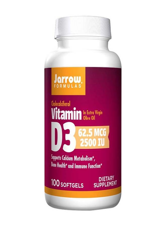 jarrow formulas Vitamin D3 2500Iu 100 Softgels - Image 1