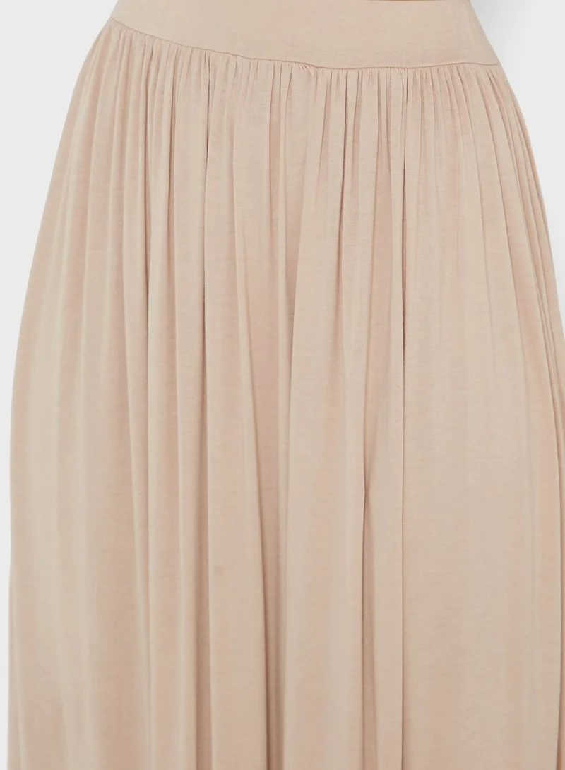 boohoo Pleated Maxi Skirt