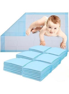 HEALQU Healqu Disposable Baby Changing Pad Liners - 50 Pack, Super Soft, Absorbent and Waterproof - Mess-Free Baby Diaper Changes on Every Surface - 17x24 Inches  - Image 1