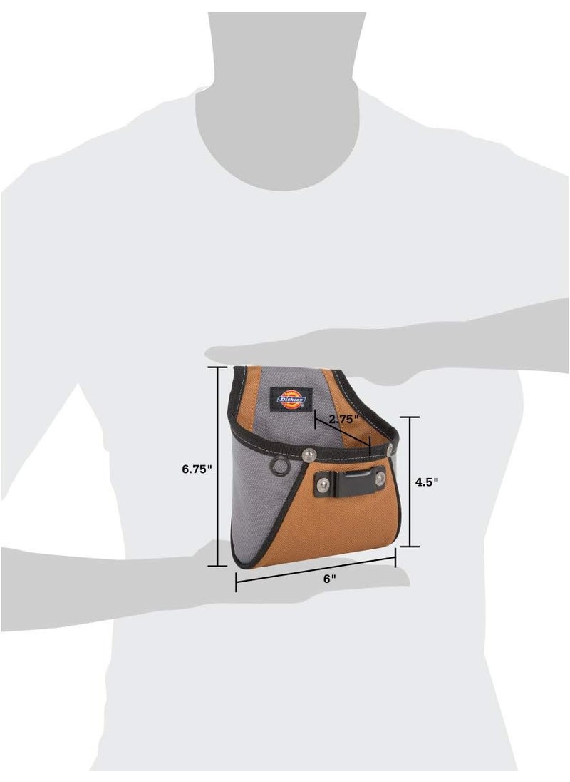 Dickies Dickies Rigid NailScrew Work Pouch with Tape Measure Clip Universalfit Steel Clip for Tool Belt Riveted Seams Built to Last  - Image 4