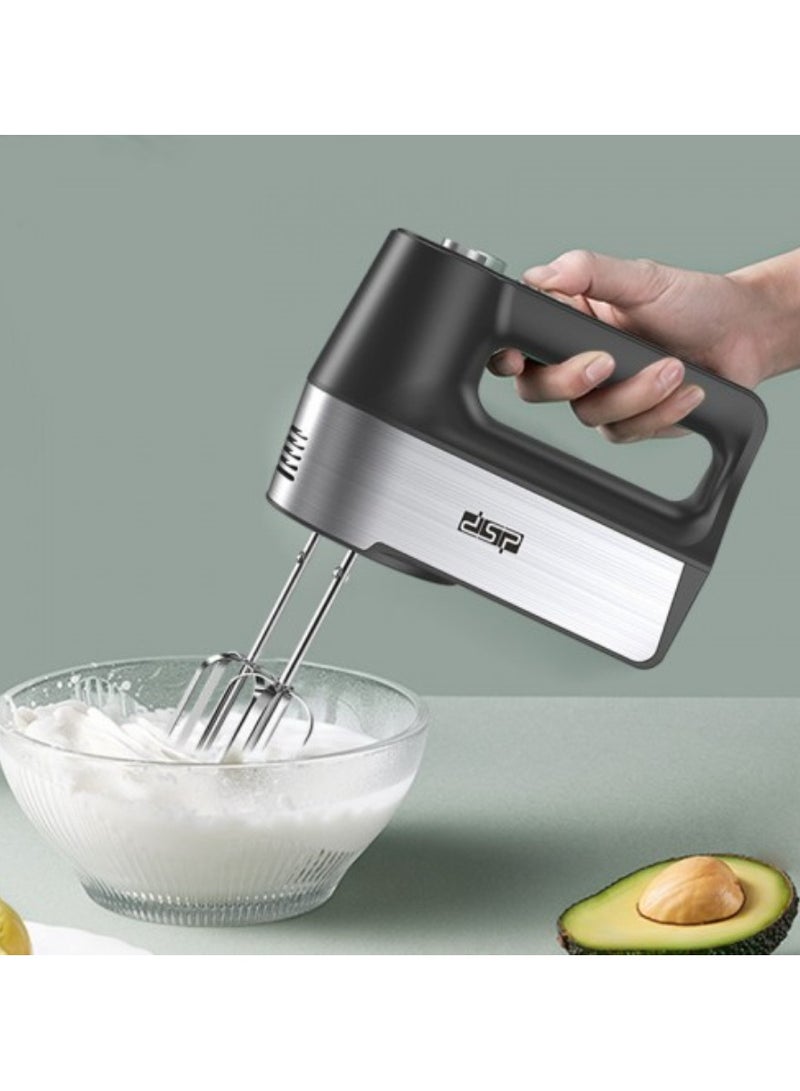 DSP DSP KM2069 250W Multifunctional Hand Mixer 5 Speed Regulation Double Rod Configuration 30 Second Whirlwind Egg High Power Motor Quick Stirring - Image 4