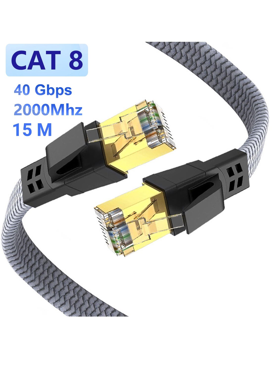 youque Youque CAT8 Ethernet Cable 15m rj45 15 M Z80C43E64631B45425F2EZ