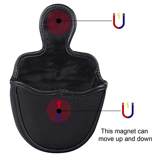 mytag Golf Club Head Covers Mallet Putter Headcovers for Odyssey White Hot Pro Heel-Shaft (Strong Magnetic) - Image 5