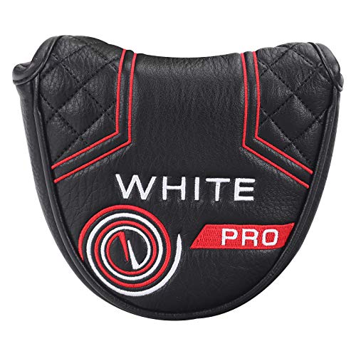 mytag Golf Club Head Covers Mallet Putter Headcovers for Odyssey White Hot Pro Heel-Shaft (Strong Magnetic) - Image 1