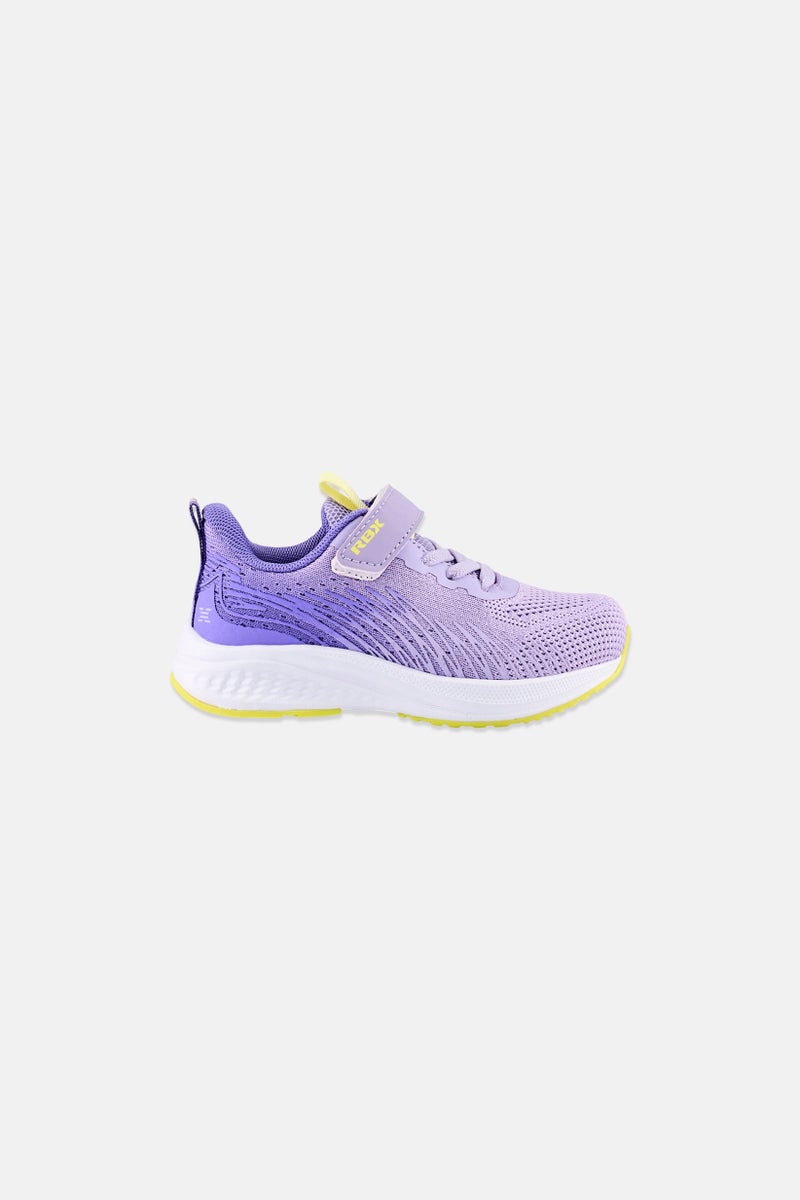 RBX Toddlers Girl Brand Logo Velcro Outdoor Shoes, Lilac - Image 3
