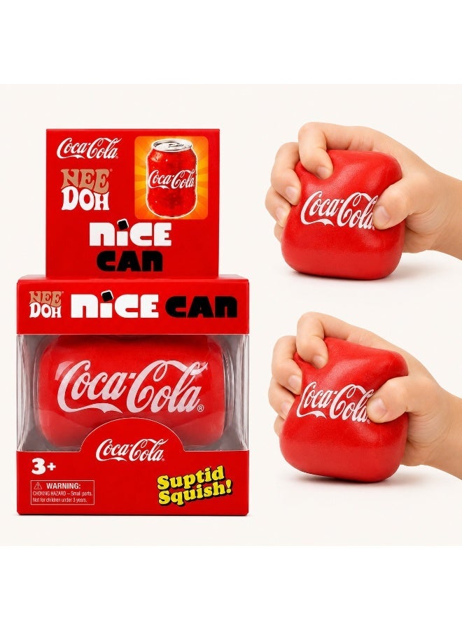 NeeDoh Coca-Cola Nice Can Squishy Fidget Toy | Soft Slow-Rising Sensory Stress Relief Toy | Squeezable Fidget for Kids & Adults