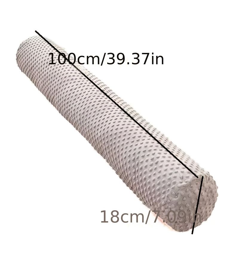 Ultra Soft Plush Long Body Pillow Dark Gray 39.37 Inch For Side Sleepers Machine Washable Zipper Closure Dorm Room Essentials Cozy Bedding Premium Comfort All Season Use - Image 3