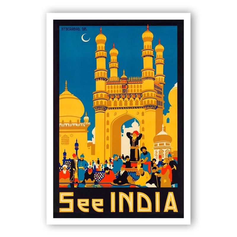 Postcard Fair VINTAGE TRAVEL POSTERS postcard set of 20. depicting the original 1920s-1940s posters. Variety pack reprint postcards. Made in USA. - Image 5