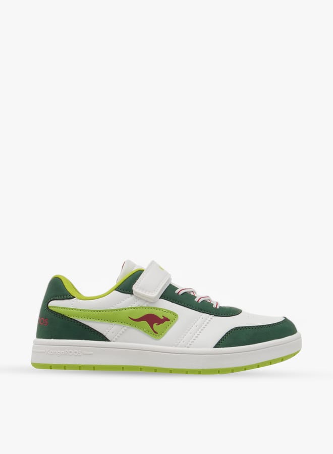 kangaROOS Women's Logo Detail Sneakers With Hook And Loop Closure  - Image 3