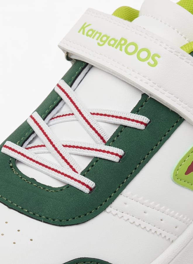kangaROOS Women's Logo Detail Sneakers With Hook And Loop Closure  - Image 4