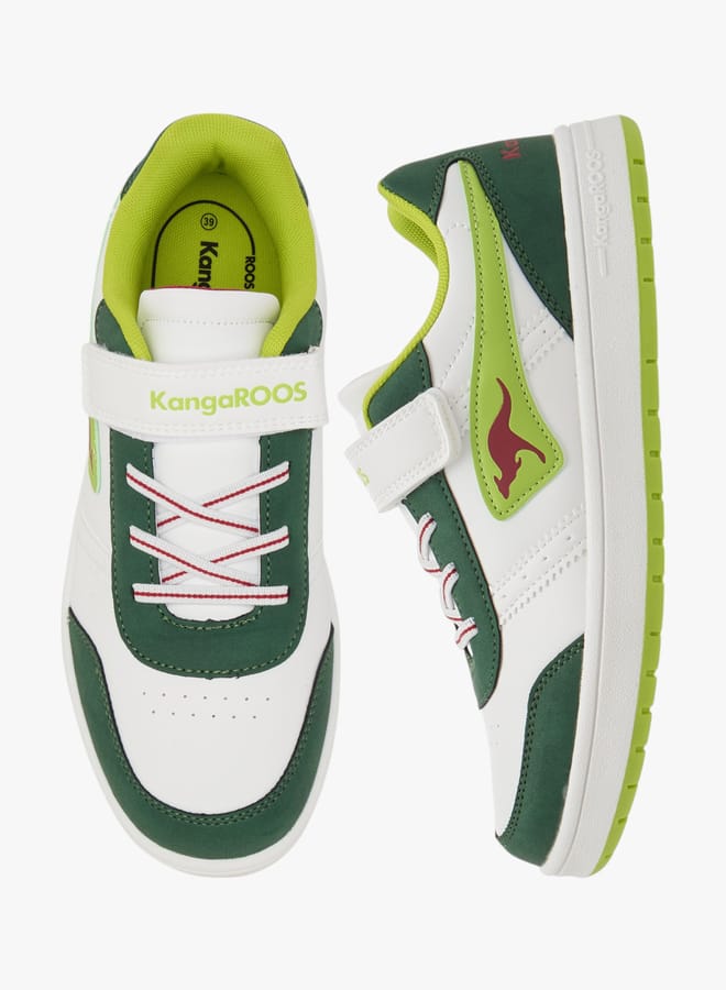 kangaROOS Women's Logo Detail Sneakers With Hook And Loop Closure  - Image 1